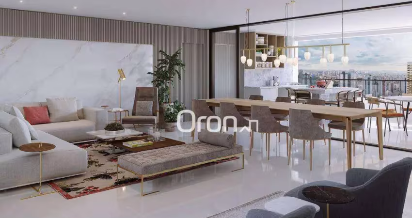 Apartamento com 4 dormitórios à venda, 221 m² por R$ 2.580.000,00 - Setor Oeste - Goiânia/GO