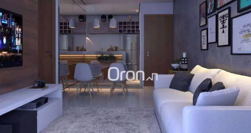 Apartamento com 2 dormitórios à venda, 55 m² por r$ 320.000,00 - residencial recreio panorama - goiânia/go