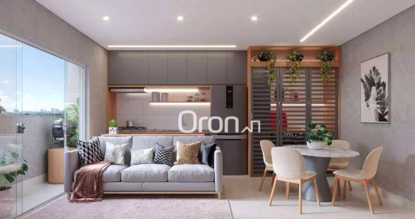 Apartamento com 2 dormitórios à venda, 60 m² por R$ 497.000,00 - Parque Amazônia - Goiânia/GO