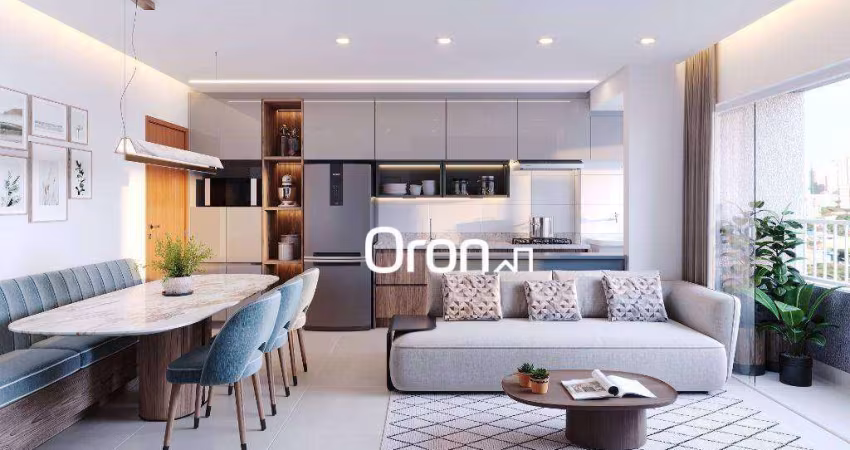 Apartamento com 2 dormitórios à venda, 65 m² por R$ 599.000,00 - Setor Oeste - Goiânia/GO