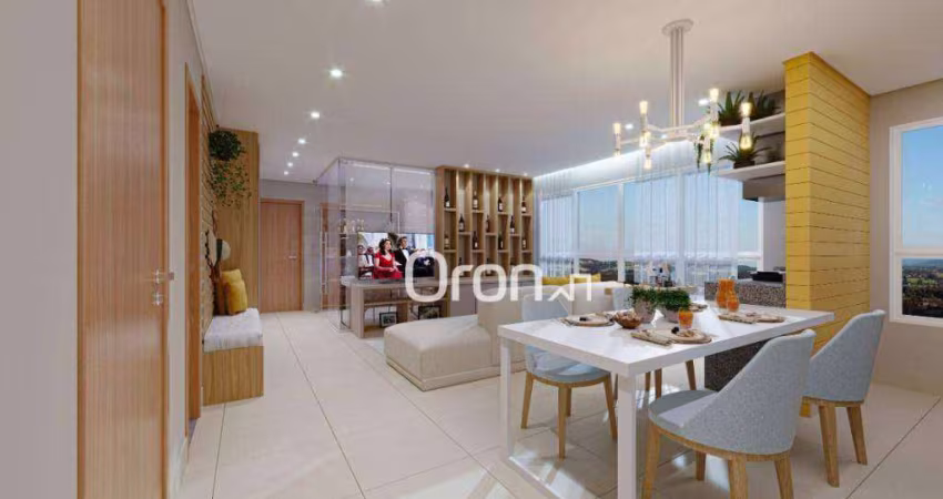 Apartamento com 3 dormitórios à venda, 76 m² por R$ 592.000,00 - Vila Rosa - Goiânia/GO
