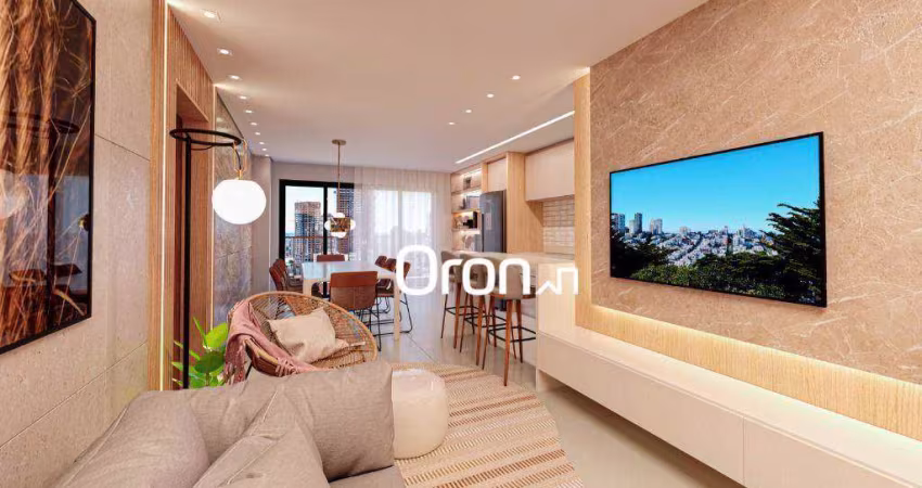 Apartamento com 3 dormitórios à venda, 109 m² por R$ 723.000,00 - Setor Marista - Goiânia/GO