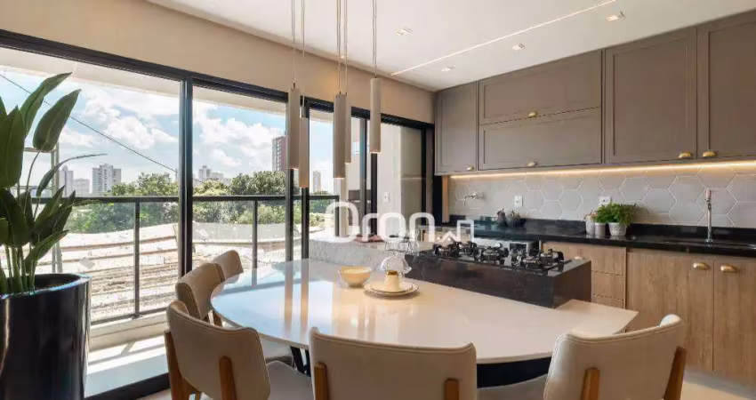 Apartamento com 3 dormitórios à venda, 73 m² por R$ 592.000,00 - Vila Rosa - Goiânia/GO