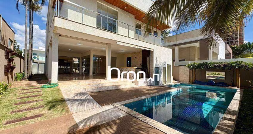 Casa com 4 dormitórios à venda por R$ 4.500.000,00 - Alphaville Flamboyant Residencial Araguaia - Goiânia/GO