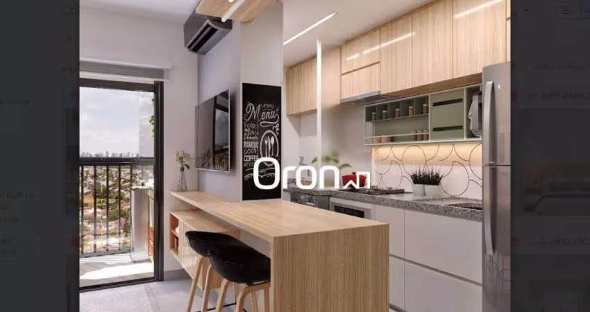 Apartamento com 2 dormitórios à venda, 58 m² por R$ 379.000,00 - Setor Sudoeste - Goiânia/GO