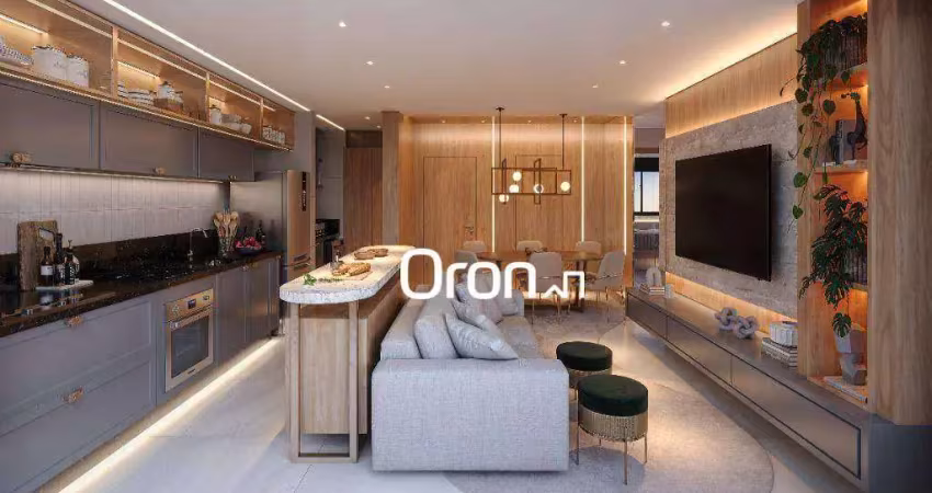 Apartamento com 2 dormitórios à venda, 75 m² por r$ 820.000,00 - setor bueno - goiânia/go