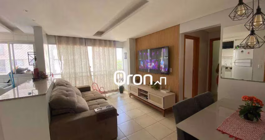 Apartamento com 2 dormitórios à venda, 58 m² por r$ 299.900,00 - parque amazônia - goiânia/go