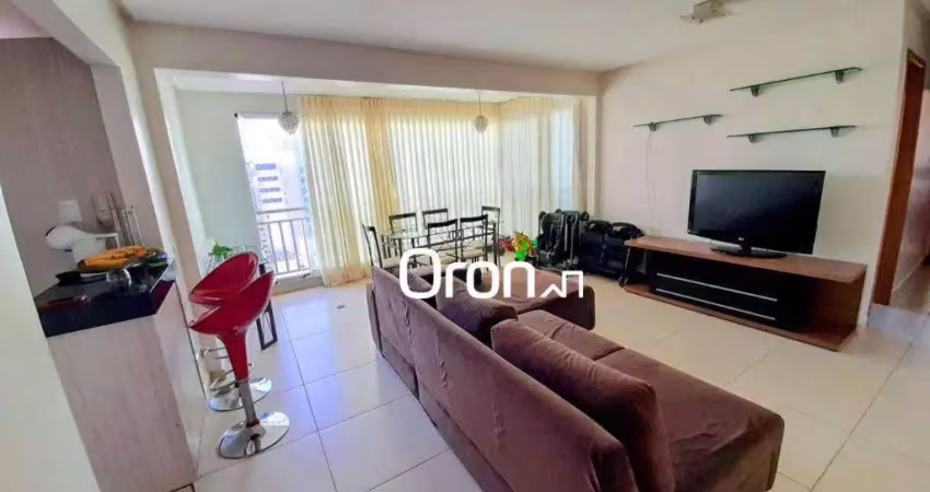 Apartamento mobiliado com 3 dormitórios à venda, 79 m² por r$ 695.000 - setor bueno - goiânia/go