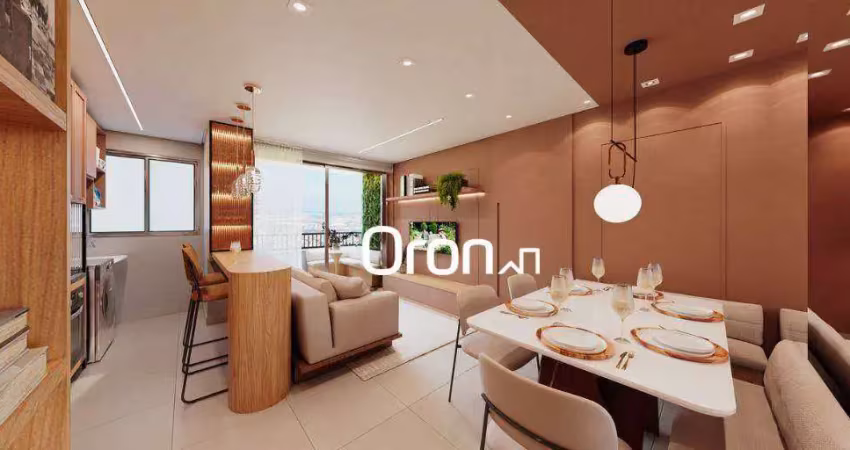 Apartamento com 2 dormitórios à venda, 63 m² por r$ 531.000,00 - vila alto da glória - goiânia/go