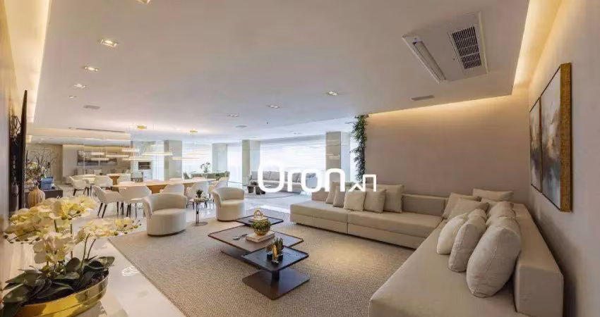 Apartamento mobiliado com 3 dormitórios à venda, 359 m² por r$ 4.500.000 - setor bueno - goiânia/go