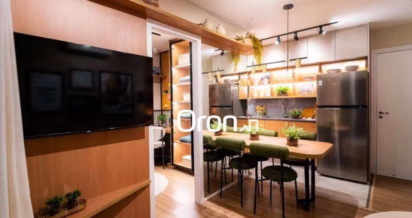 Apartamento com 2 dormitórios à venda, 41 m² por r$ 327.000,00 - setor central - goiânia/go