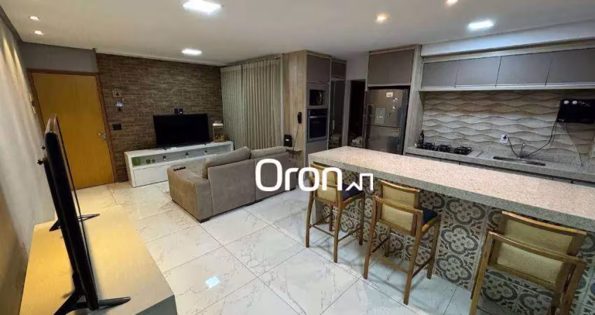 Apartamento com 2 dormitórios à venda, 77 m² por r$ 419.000,00 - vila rosa - goiânia/go