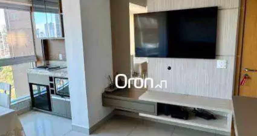 Flat mobiliado com 1 dormitório à venda, 44 m² por r$ 630.000 - setor bueno - goiânia/go