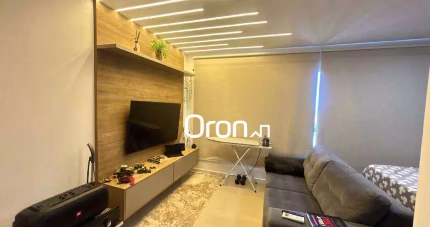 Flat mobiliado com 1 dormitório à venda, 38 m² por r$ 580.000 - jardim goiás - goiânia/go