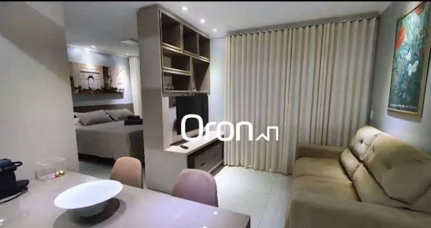 Flat mobiliado com 1 dormitório à venda, 42 m² por r$ 460.000 - setor bueno - goiânia/go