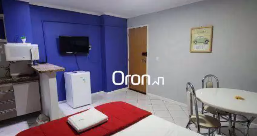 Flat mobiliado com 1 dormitório à venda, 30 m² por r$ 159.900 - setor central - goiânia/go