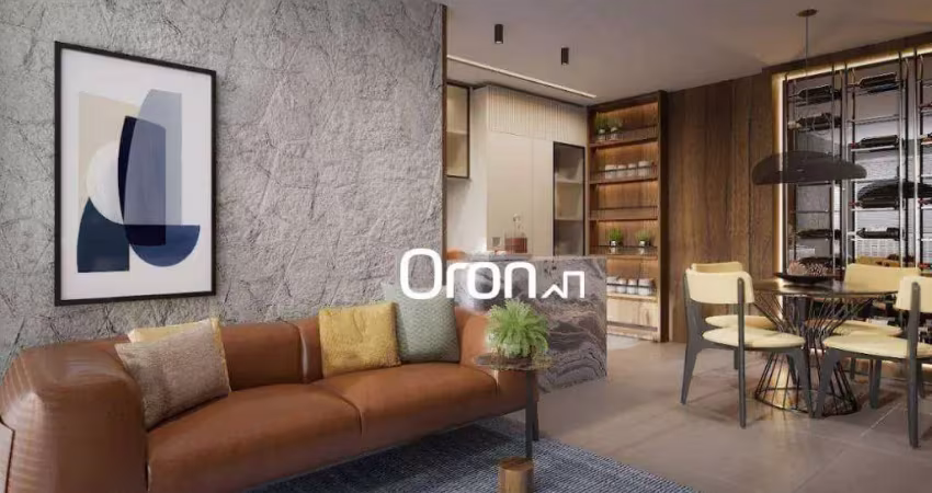 Flat com 1 dormitório à venda, 47 m² por r$ 520.000,00 - setor bueno - goiânia/go