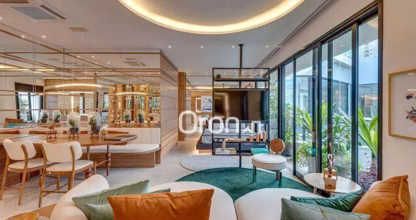 Flat com 1 dormitório à venda, 46 m² por r$ 710.000,00 - setor bueno - goiânia/go