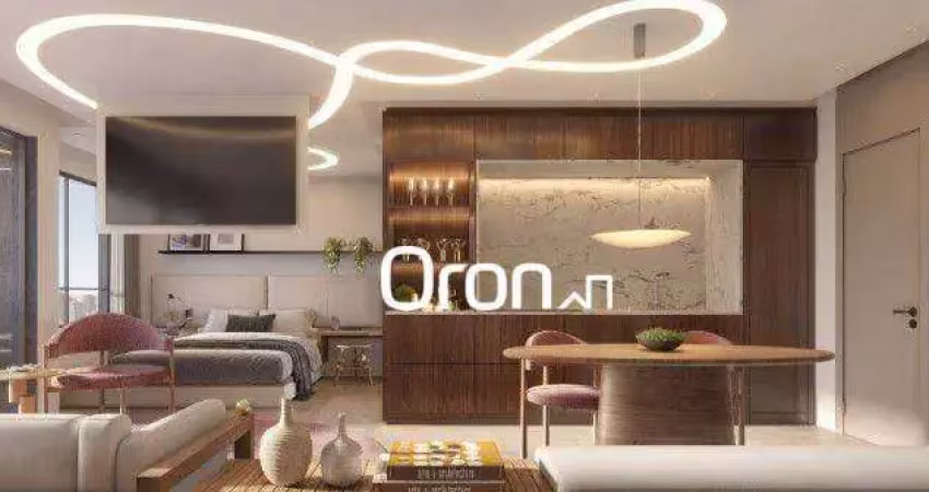 Flat com 1 dormitório à venda, 36 m² por r$ 490.000,00 - setor marista - goiânia/go