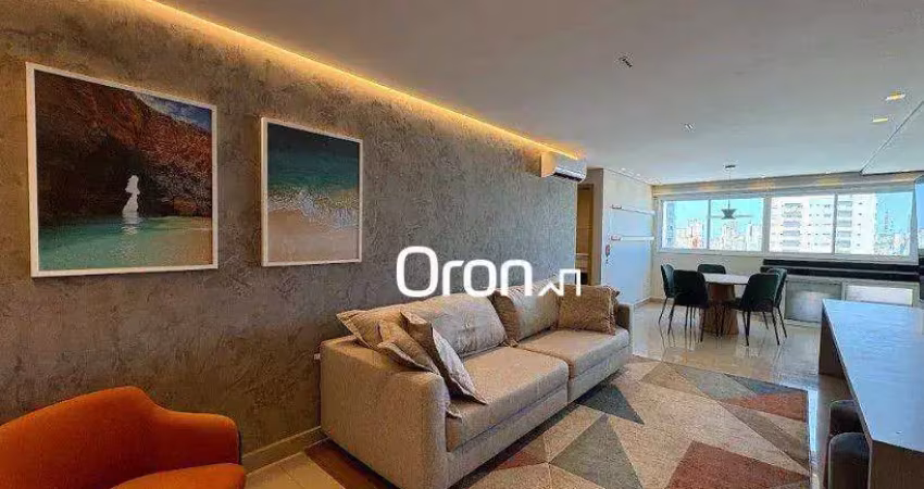 Apartamento mobiliado com 2 dormitórios à venda, 69 m² por r$ 750.000 - setor marista - goiânia/go