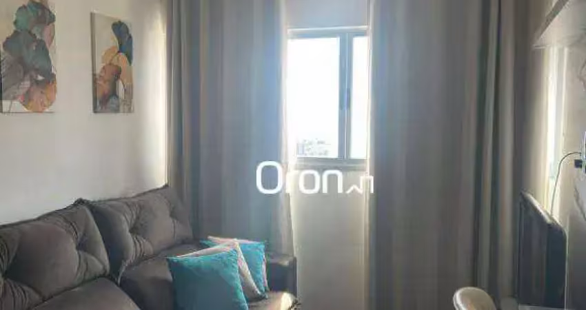 Apartamento mobiliado com 2 dormitórios à venda, 60 m² por r$ 460.000 - vila rosa - goiânia/go