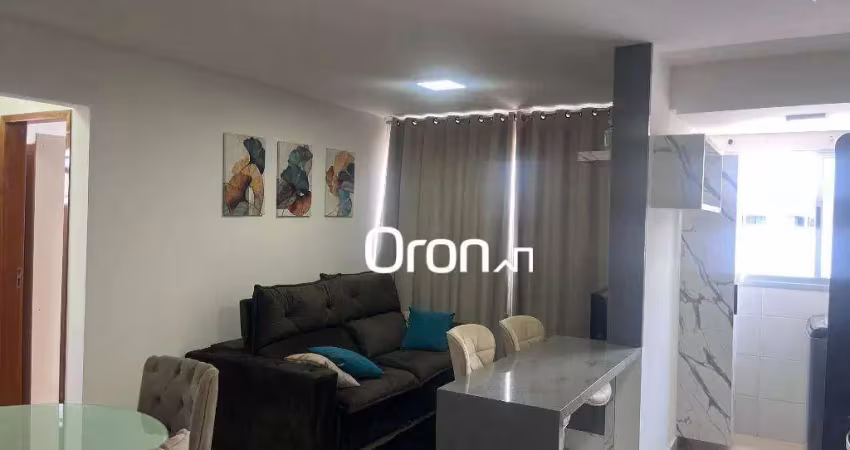 Apartamento mobiliado com 2 dormitórios à venda, 60 m² por r$ 460.000 - vila rosa - goiânia/go