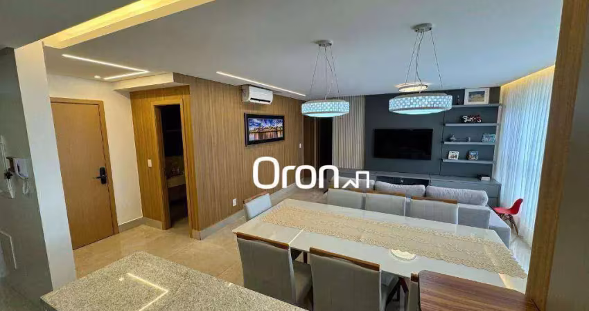 Apartamento com 3 dormitórios à venda, 114 m² por r$ 1.290.000,00 - setor marista - goiânia/go