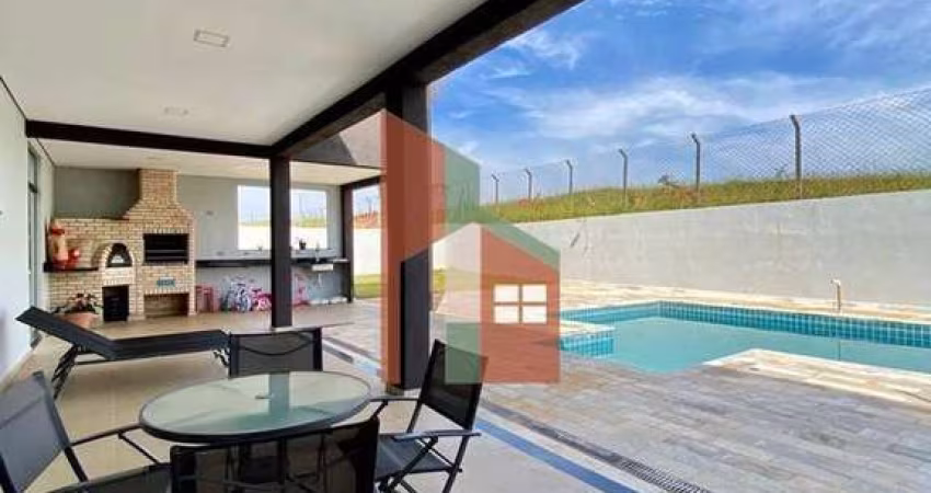 Casa com 3 dorm. e piscina em Atibaia, condomínio Shamballa III