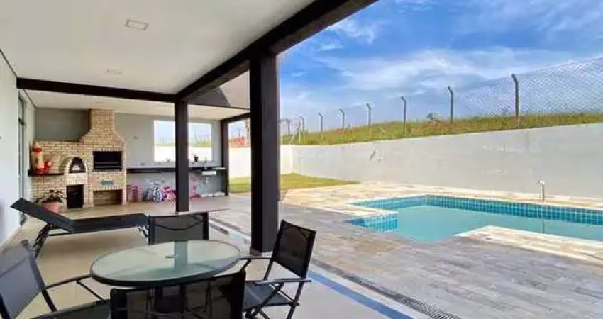 Casa com 4 suites e piscina em atibaia, condomínio shamballa iii