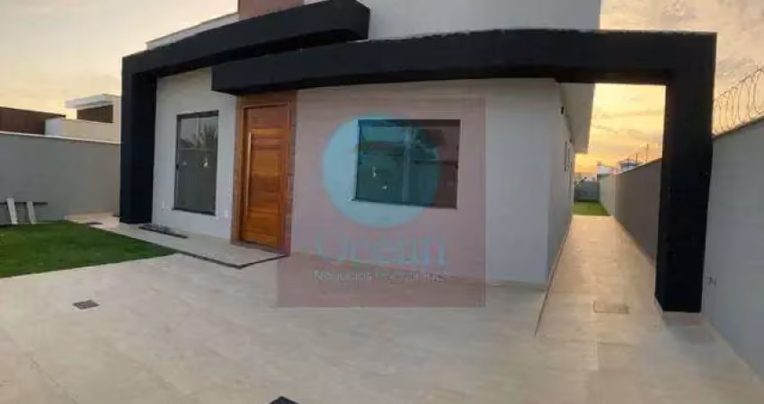 Ocean vende:jardim atlântico, casa, 3 quartos, área gourmet, quintal, churrasqueira.