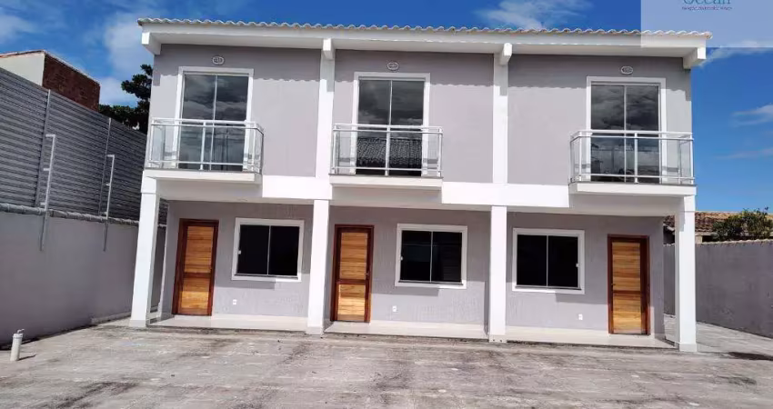 Ocean vende: itaipuaçu, casa 2 quartos, sendo 2suítes, porcelanato, blindex, prox. barroco.