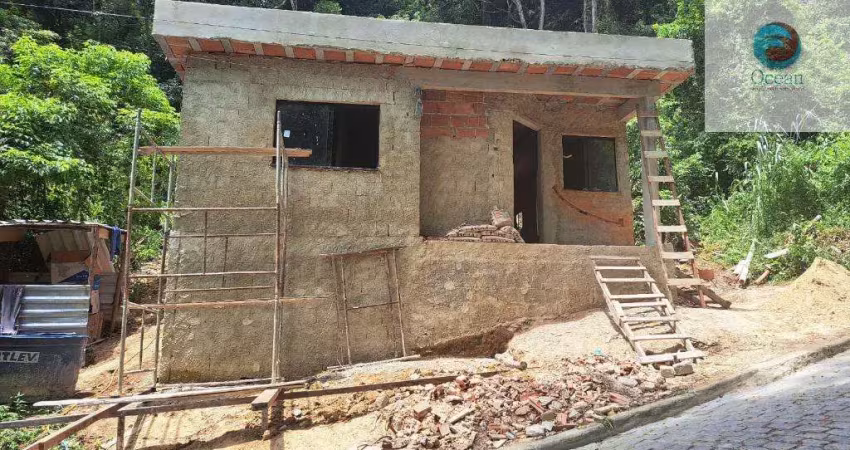 Ocean vende: niterói, ubá oceânico, terreno c/ casa inacabada 430m², só a vista,  oportunidade!!