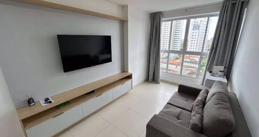 Apartamento com 2 quartos, mobiliado, para alugar por r$ 3.200/mês - centro - campina grande/pb