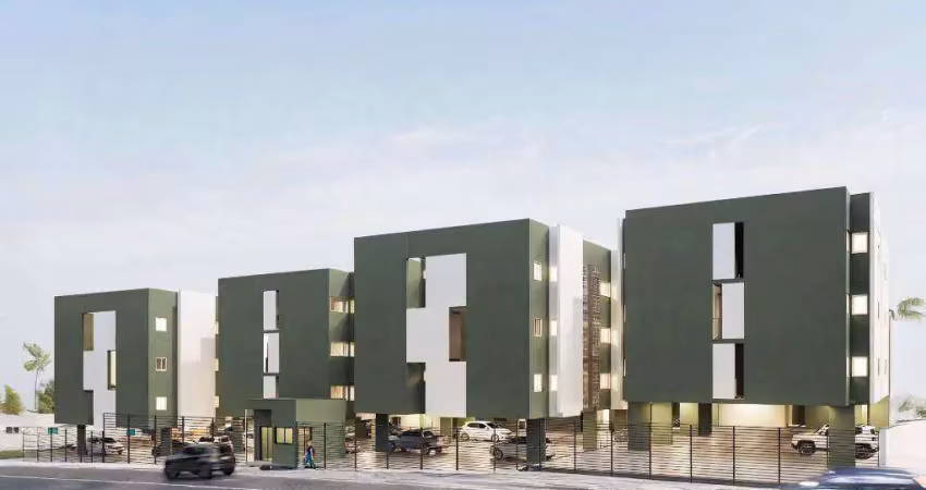 Apartamento com 2 dormitórios à venda, 43 m² por r$ 184.000,00 - universitário - campina grande/pb