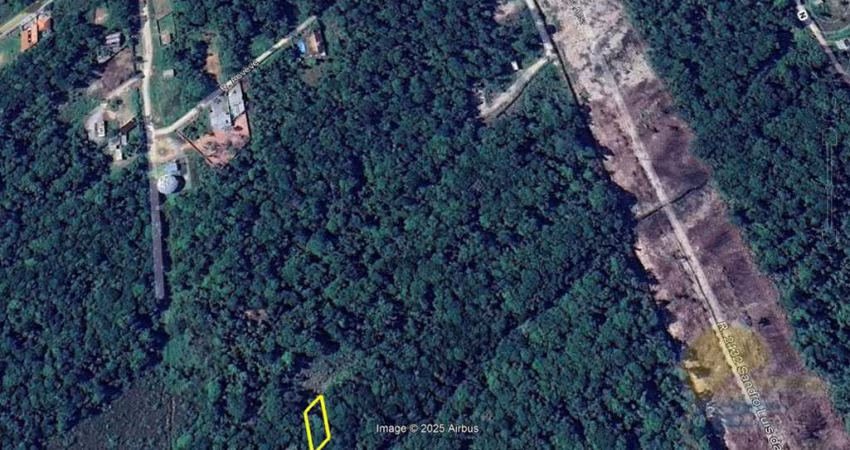 Terreno para investimento, aproximadamente 220 metros para chegar a rua, à venda, 375 m² (15X30,10), com entrada de R$5.000,00 – Balneário Rosa Dos Ventos - Itapoá/Sc.