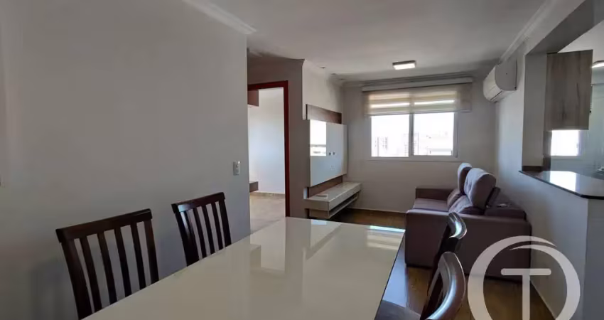 Apartamento semi mobiliado a venda no centro, 2 quartos, 1 vaga: r$ 420.000