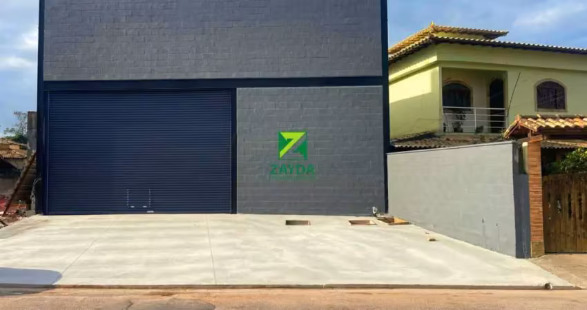 Galpão industrial para locação em rio das ostras-rj, bairro jardim miramar: 1 sala, 2 banheiros, 3 vagas, 300m².