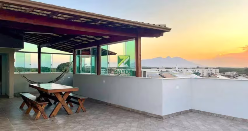 Imperdível cobertura de 130m² no jardim mariléia, rio das ostras - rj! aproveite: 2 quartos, 1 suíte, 1 sala, 3 banheiros e 1 vaga.