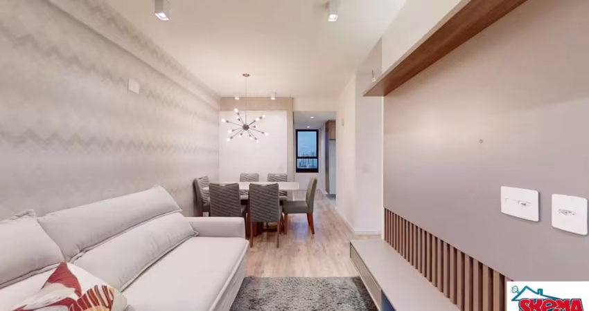 Imperdível: Apartamento à venda em Santo André-SP, Vila Alpina, 2 quartos, 1 suíte, 2 salas, 2 banheiros, 1 vaga, 60m²!