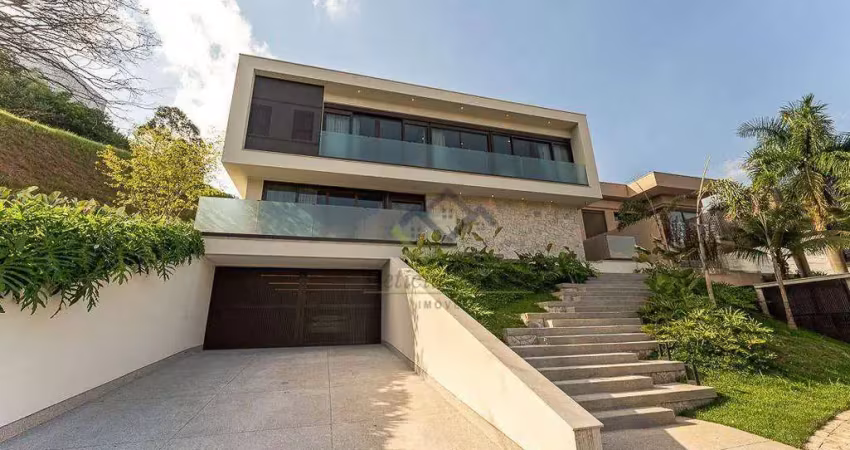 Casa com 5 dormitórios à venda, 610 m² por r$ 11.990.000 - colinas da anhangüera - santana de parnaíba/sp
