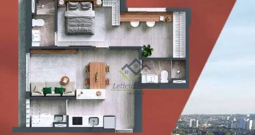 Apartamento com 1 dormitório à venda, 52 m² por r$ 730.000,00 - alphaville empresarial - barueri/sp