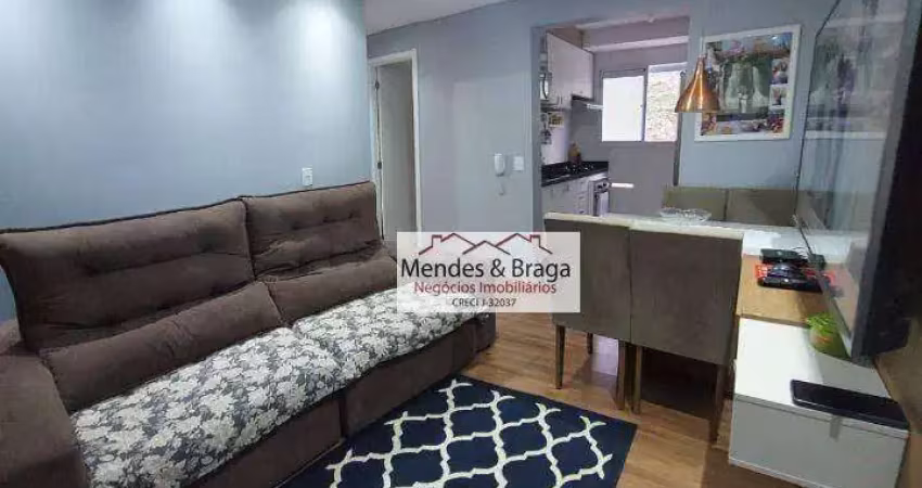 Apartamento com 2 dormitórios à venda, 38 m² por r$ 265.000,00 - jardim albertina - guarulhos/sp