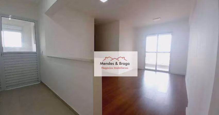 Apartamento com 2 dormitórios para alugar, 57 m² por r$ 2.598,27/mês - vila paulista - guarulhos/sp