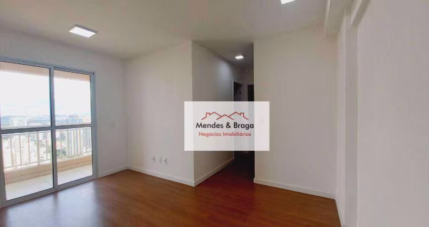 Apartamento com 2 dormitórios para alugar, 52 m² por R$ 2.332,58/mês - Vila Paulista - Guarulhos/SP