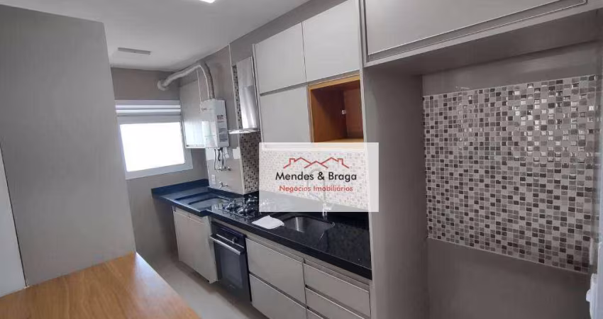 Apartamento com 3 dormitórios à venda, 75 m² por R$ 690.000,00 - Vila Augusta - Guarulhos/SP