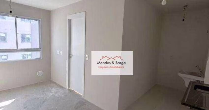 Apartamento com 2 dormitórios à venda, 36 m² por R$ 350.000,00 - Vila Augusta - Guarulhos/SP
