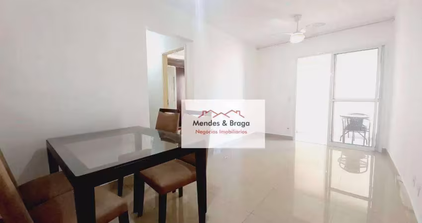 Apartamento com 2 dormitórios para alugar, 64 m² por r$ 3.171,23/mês - vila augusta - guarulhos/sp