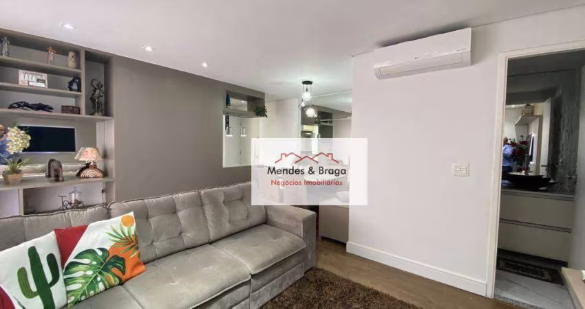 Apartamento com 2 dormitórios para alugar, 71 m² por R$ 3.843,46/mês - Macedo - Guarulhos/SP