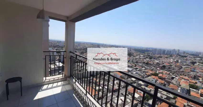 Apartamento com 2 dormitórios à venda, 66 m² por r$ 615.000,00 - jardim flor da montanha - guarulhos/sp