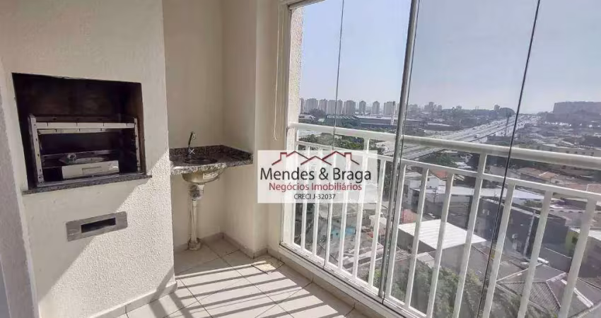 Apartamento com 2 dormitórios para alugar, 64 m² por r$ 3.093,56/mês - vila augusta - guarulhos/sp